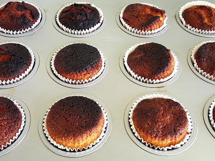 Pikzwarte cupcakes