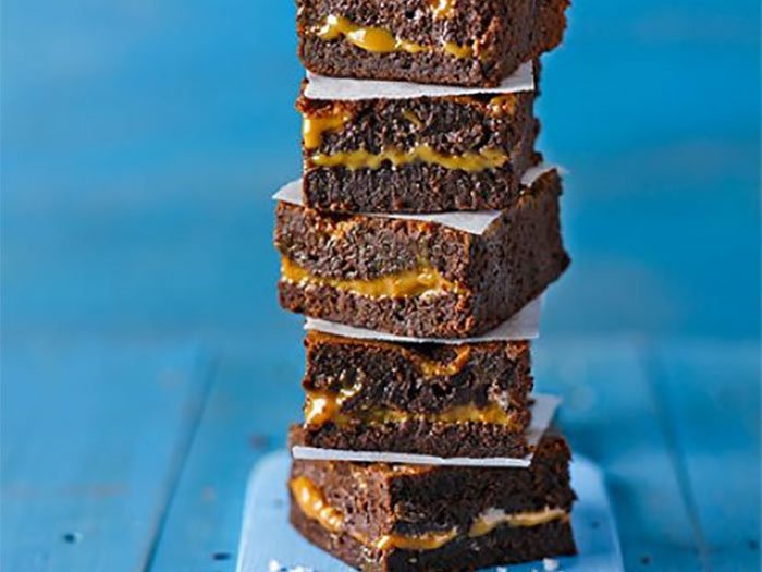 Salted caramel brownies van BBC Good Food